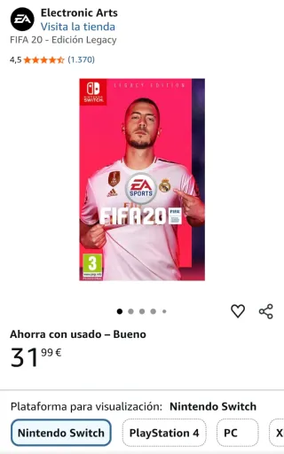FIFA 20 Legacy Edition Nintendo Switch