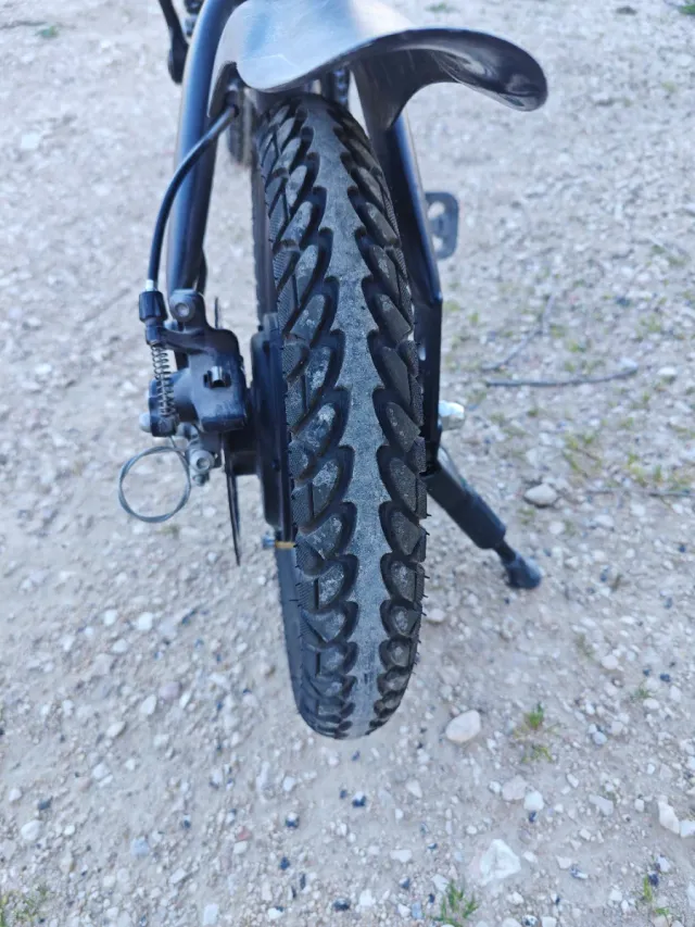 Bicicleta Eléctrica Plegable Negra