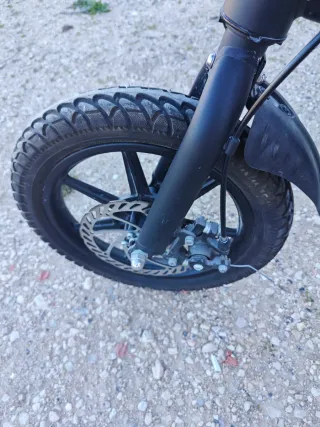 Bicicleta Eléctrica Plegable Negra