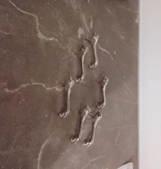 Set 6 Leoncini Porta Posate Argento