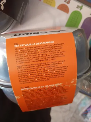 Set Vajilla Camping CRIVIT 33 Piezas