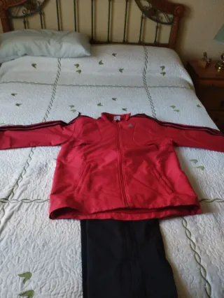 Chándal Adidas Hombre Rojo y Negro