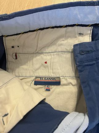 Pantalón Chino El Ganso Talla 40 Azul