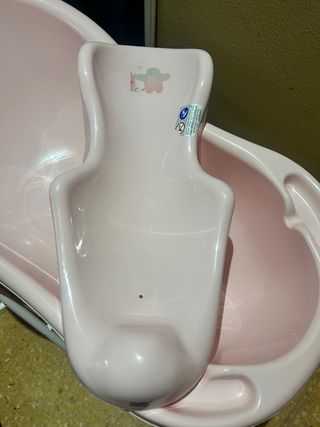 Bañera portátil para bebé rosa