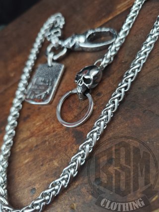 Catena Portafoglio Harley Davidson flames