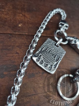 Catena Portafoglio Harley Davidson flames