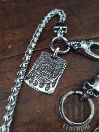 Catena Portafoglio Harley Davidson flames