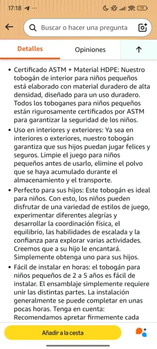 Parque infantil con tobogán y canasta Nuevo