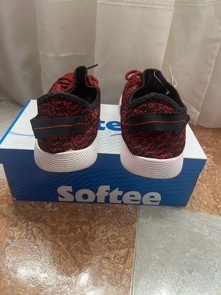 Zapatillas Softee DRY Talla 45 Negras Rojas