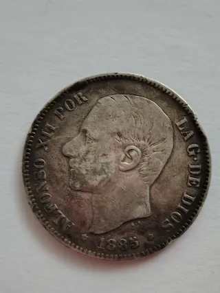 3 duros Plata Alfonso XIII 1885, 1890, 1891