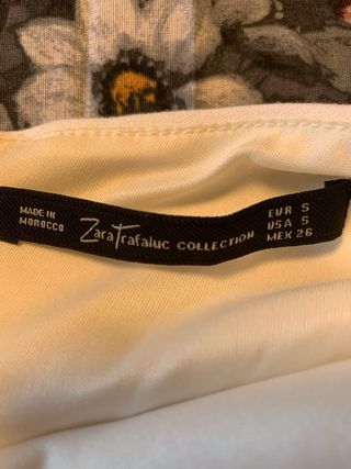 Vestido Blanco Zara con Tachuelas