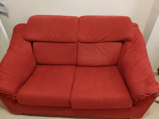 Sofá Cama 2 Plazas Rojo