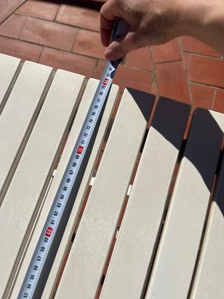 Conjunto mesa y 2 sillas terraza plegables