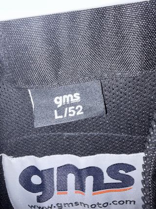 Chaqueta Moto con protecciones  GMS Negra y Blanca