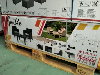 Conjunto Jardín Matilde 2 Sillones Mesa