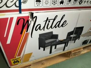 Conjunto Jardín Matilde 2 Sillones Mesa