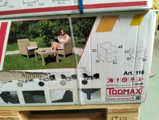 Conjunto Jardín Matilde 2 Sillones Mesa