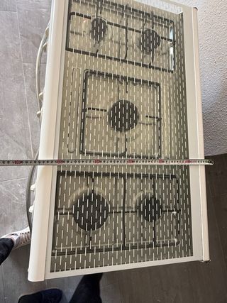 Cocina de gas blanca