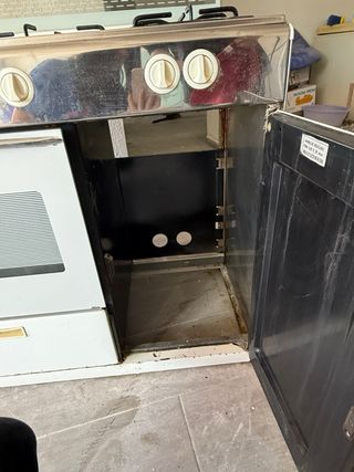 Cocina de gas blanca