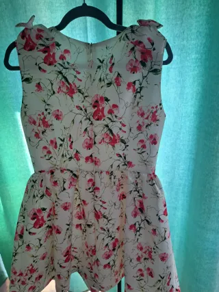 Vestido floral blanco talla L