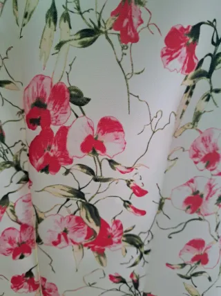 Vestido floral blanco talla L