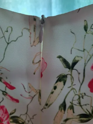 Vestido floral blanco talla L