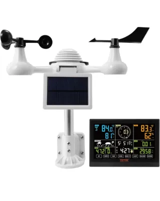 VEVOR Estación Meteorológica 7 en 1 Inalámbrica