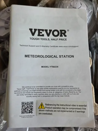VEVOR Estación Meteorológica 7 en 1 Inalámbrica