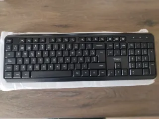 Tastiere Wireless Trust QWERTY Nero