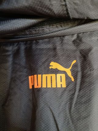 Sudadera Puma Color Negro, Gris y Naranja Talla S.