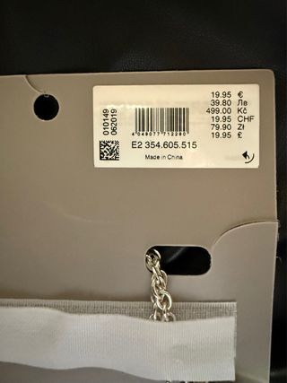 Collar Bijou Brigitte eslabones plateados