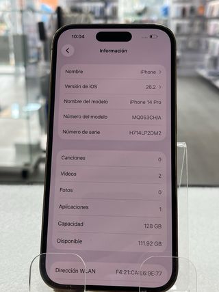 iPhone 14 Pro 128GB Dorado