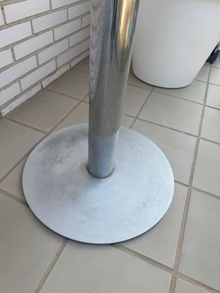 Tavolo rotondo in cristallo 70 cm