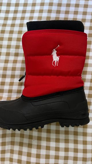 Botas Ralph Lauren Niño Rojas y Negras