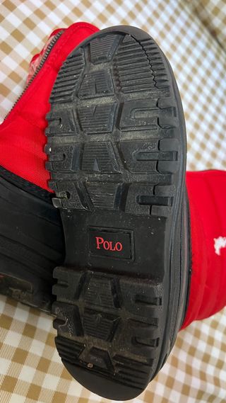 Botas Ralph Lauren Niño Rojas y Negras