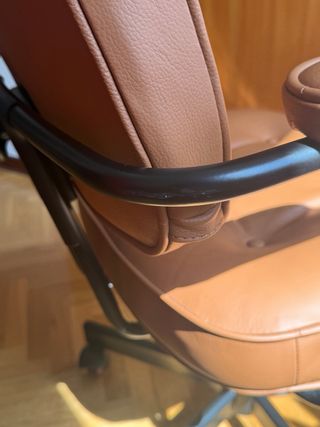 Silla giratoria cuero marrón - Ikea