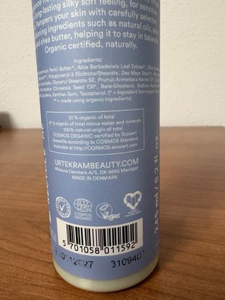 Loción Corporal Urtekram Piel Sensible Sin Perfume