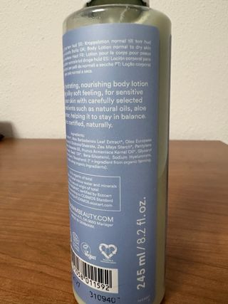 Loción Corporal Urtekram Piel Sensible Sin Perfume