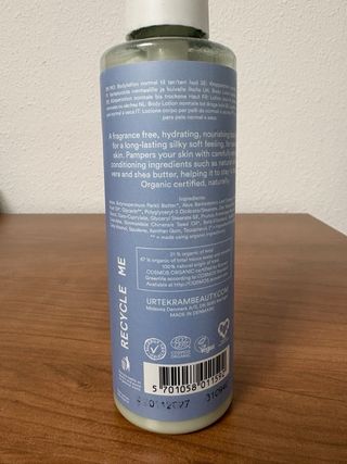 Loción Corporal Urtekram Piel Sensible Sin Perfume