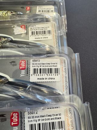 4 Señuelos Savage Gear Iron Mask Deep Diver 90