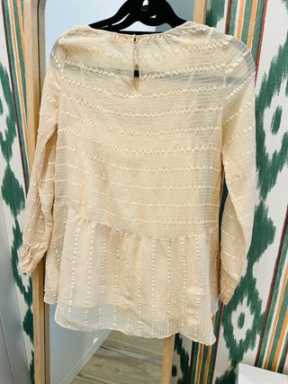 Blusa Intropia Seda Beige