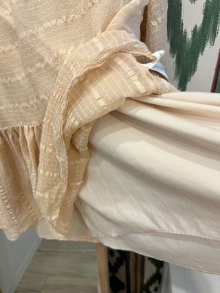 Blusa Intropia Seda Beige