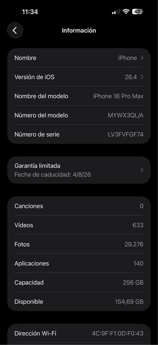 iPhone 16 Pro Max 256GB Dorado