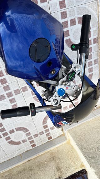 Mini Moto Eléctrica Infantil Azul