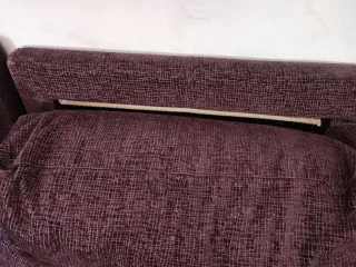 Sofá modular morado de tela