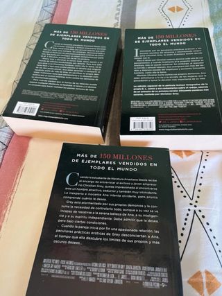 lote libros CINCUENTA SOMBRAS DE GREY