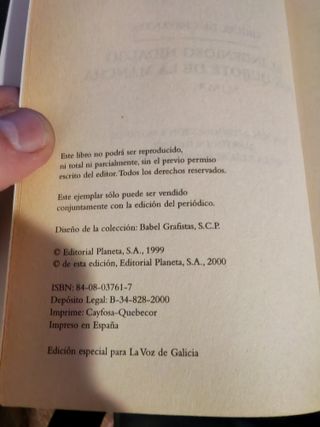 Cervantes El Quijote Libro 2 Vol. 2000 Planeta