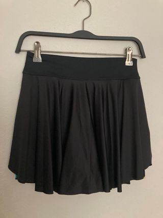 Falda Zumba Talla S/36 Negra y Multicolor