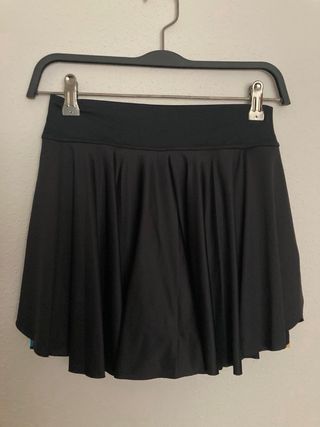 Falda Zumba Talla S/36 Negra y Multicolor