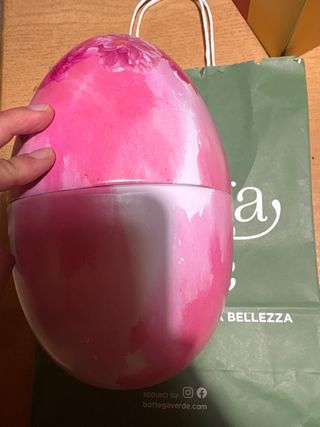 Uovo di latta Bottega Verde con biglietto e busta